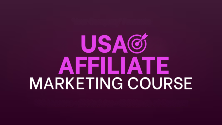 USA Affiliate Marketing Organic Methods Course