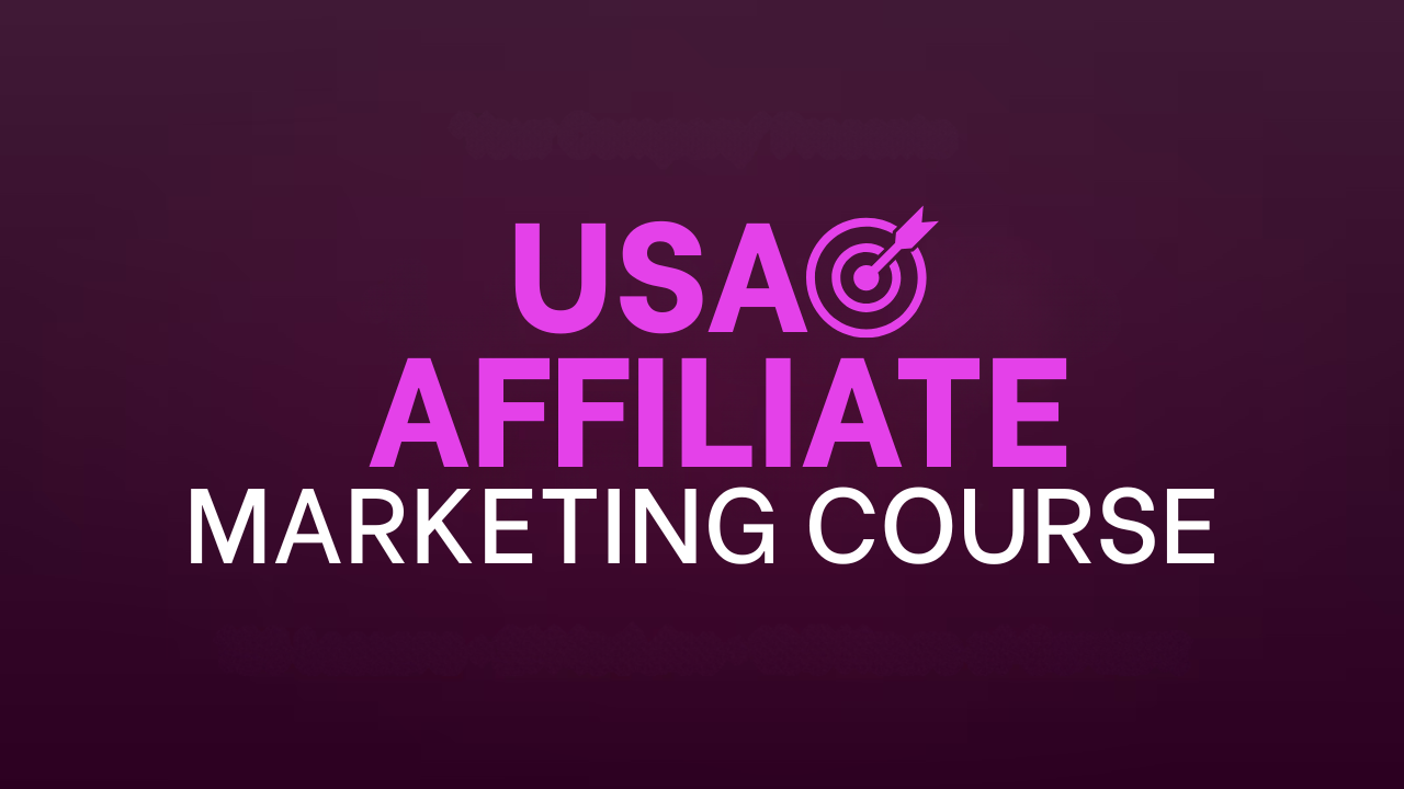 USA Affiliate Marketing Organic Methods Course